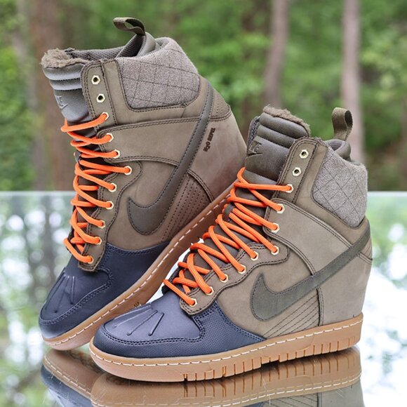 Nike Dunk Sky Hi Sneakerboot 2.0 Dark Loden Raspberry - Picture 6 of 13